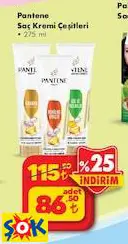 PANTENE SAÇ KREMİ ÇEŞİTLERİ 275 ML